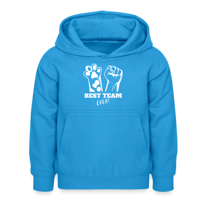 Best Team Ever  Hoodie White Edition - Meeresblau