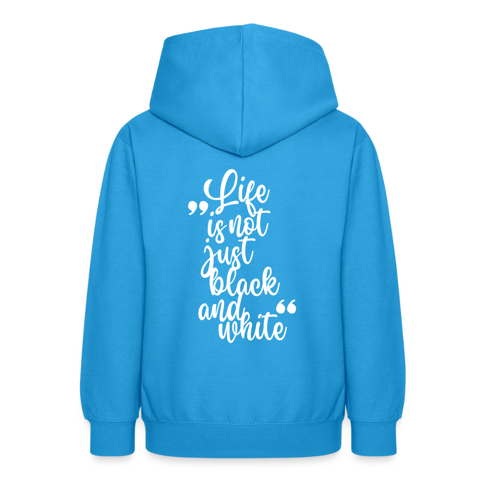 LiNBW. Crew Hoodie Life is not just black and white Edition White - LiNBW.