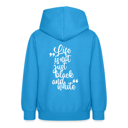 LiNBW. Crew Hoodie Life is not just black and white Edition White - LiNBW.