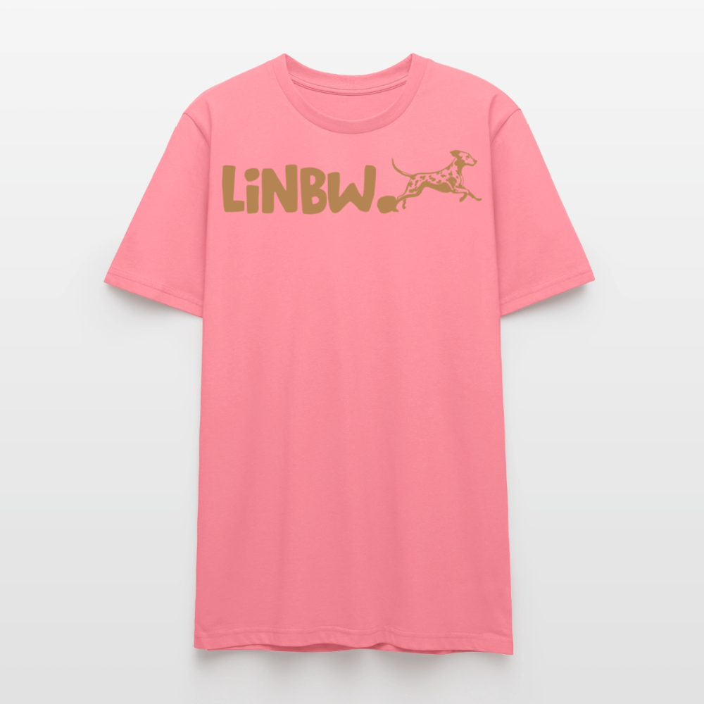 LiNBW. Unisex T-Shirt Premium Crew Brown Edition Life is not just black and white - Pink 