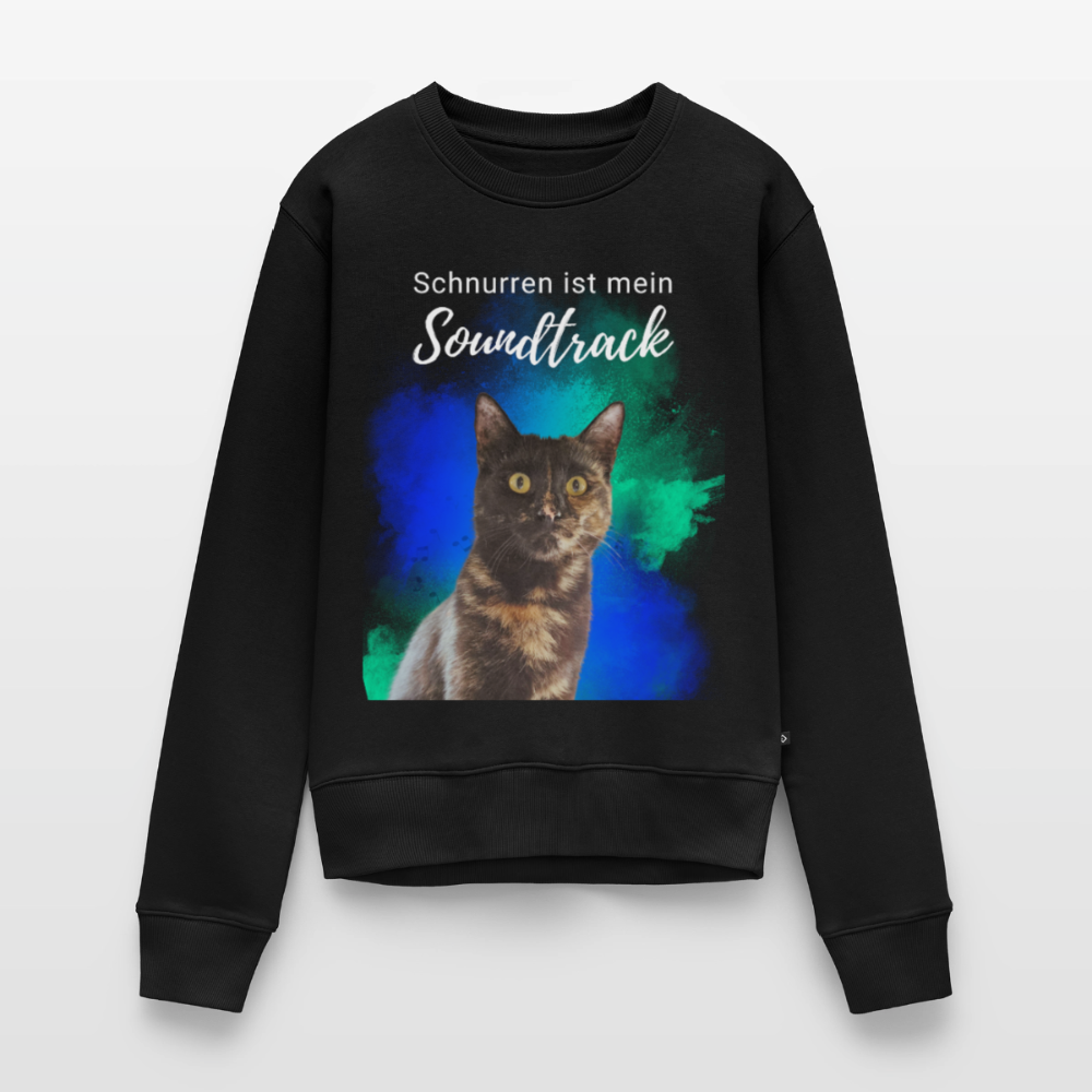 Nala's Pullover Schnurren ist mein Soundtrack White Edition - Schwarz