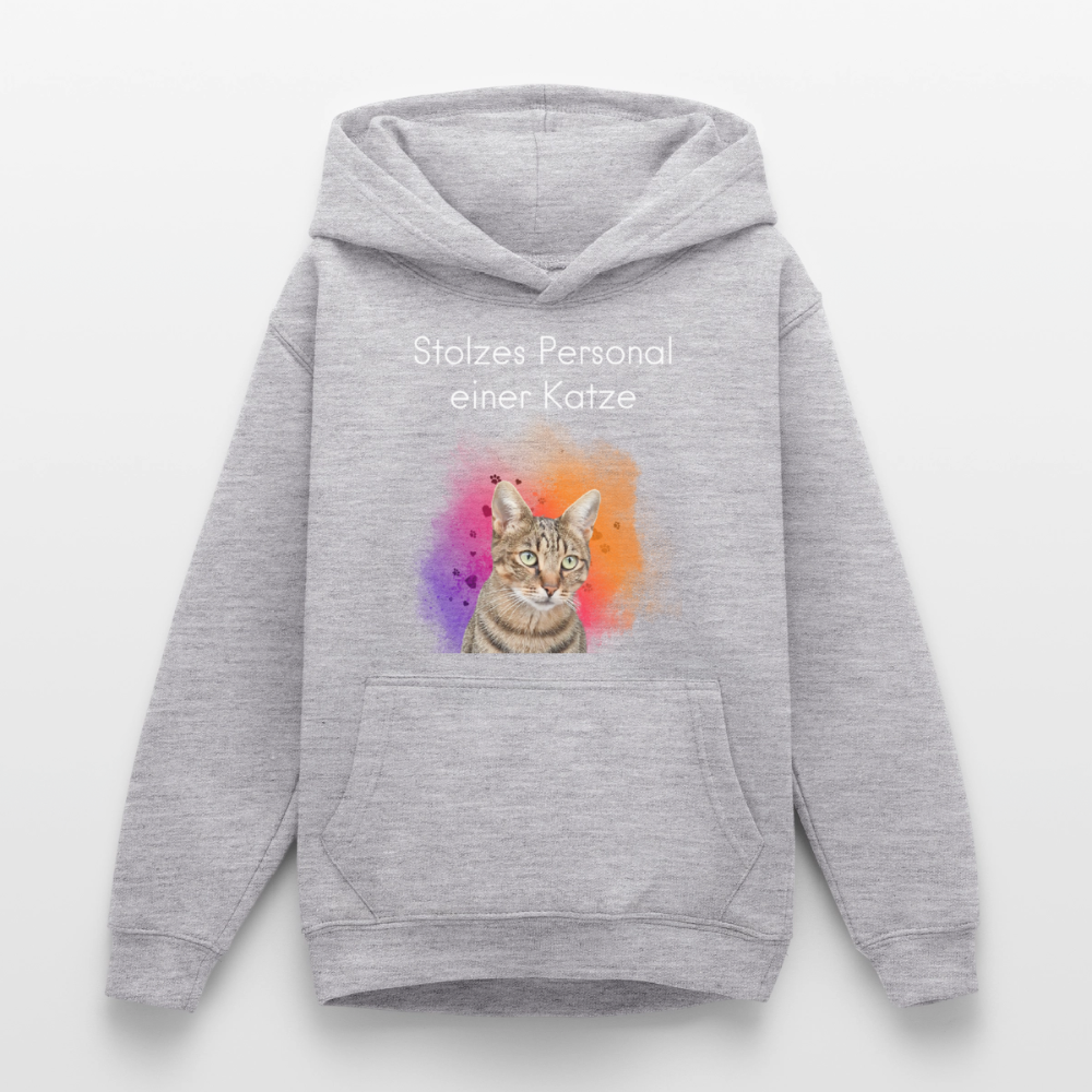 Teenager Hoodie - Hellgrau meliert
