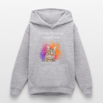 Teenager Hoodie - Hellgrau meliert