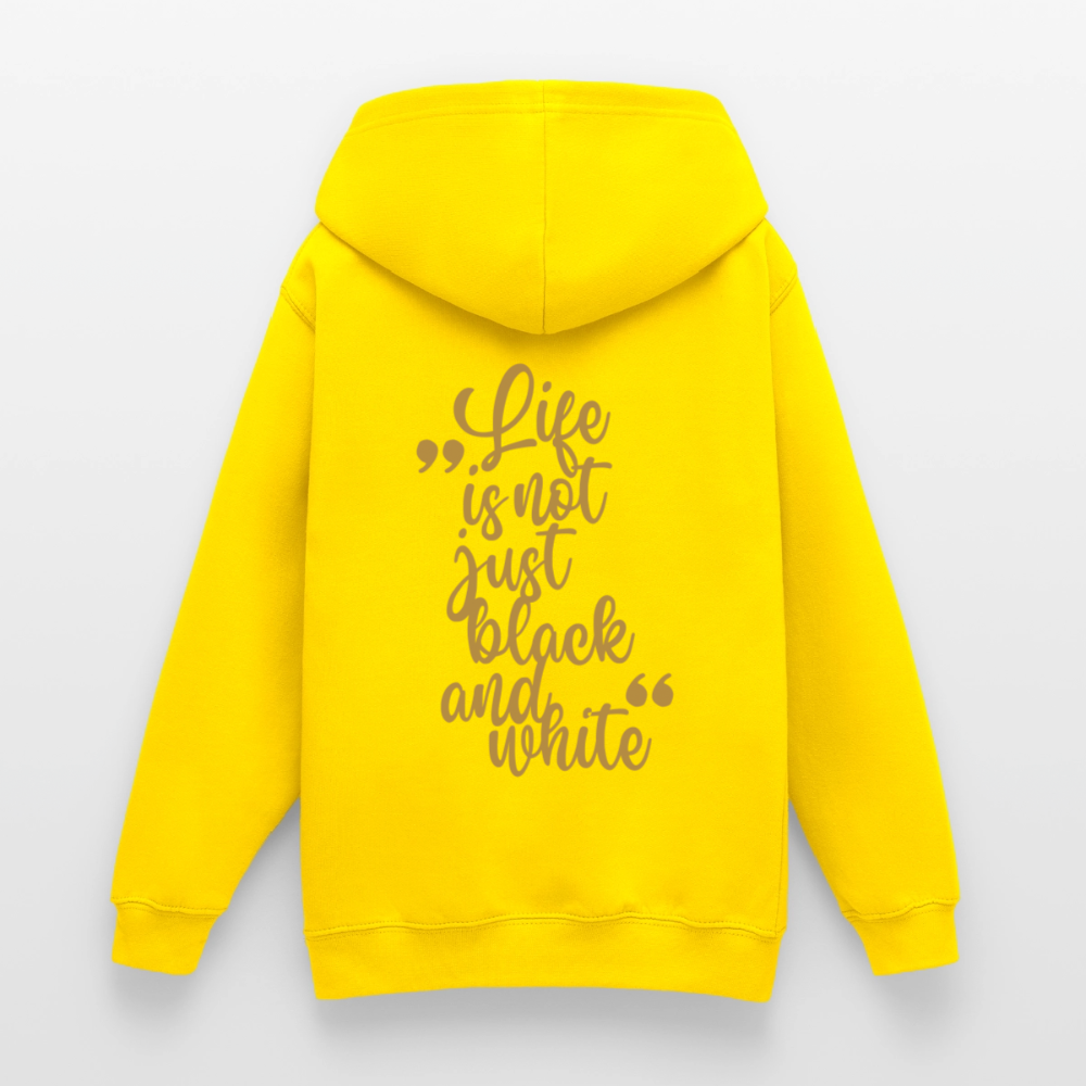 LiNBW. Crew Hoodie Life is not just black and white Edition Brown - LiNBW.