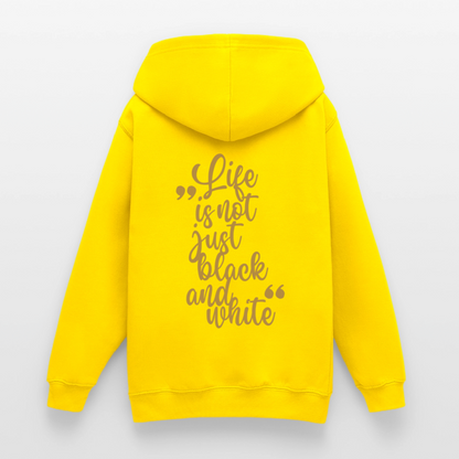 LiNBW. Crew Hoodie Life is not just black and white Edition Brown - LiNBW.