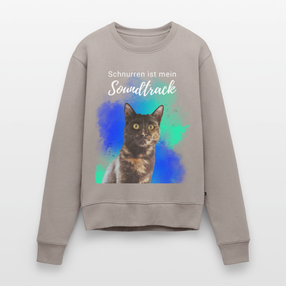 Nala's Pullover Schnurren ist mein Soundtrack White Edition - Taupe