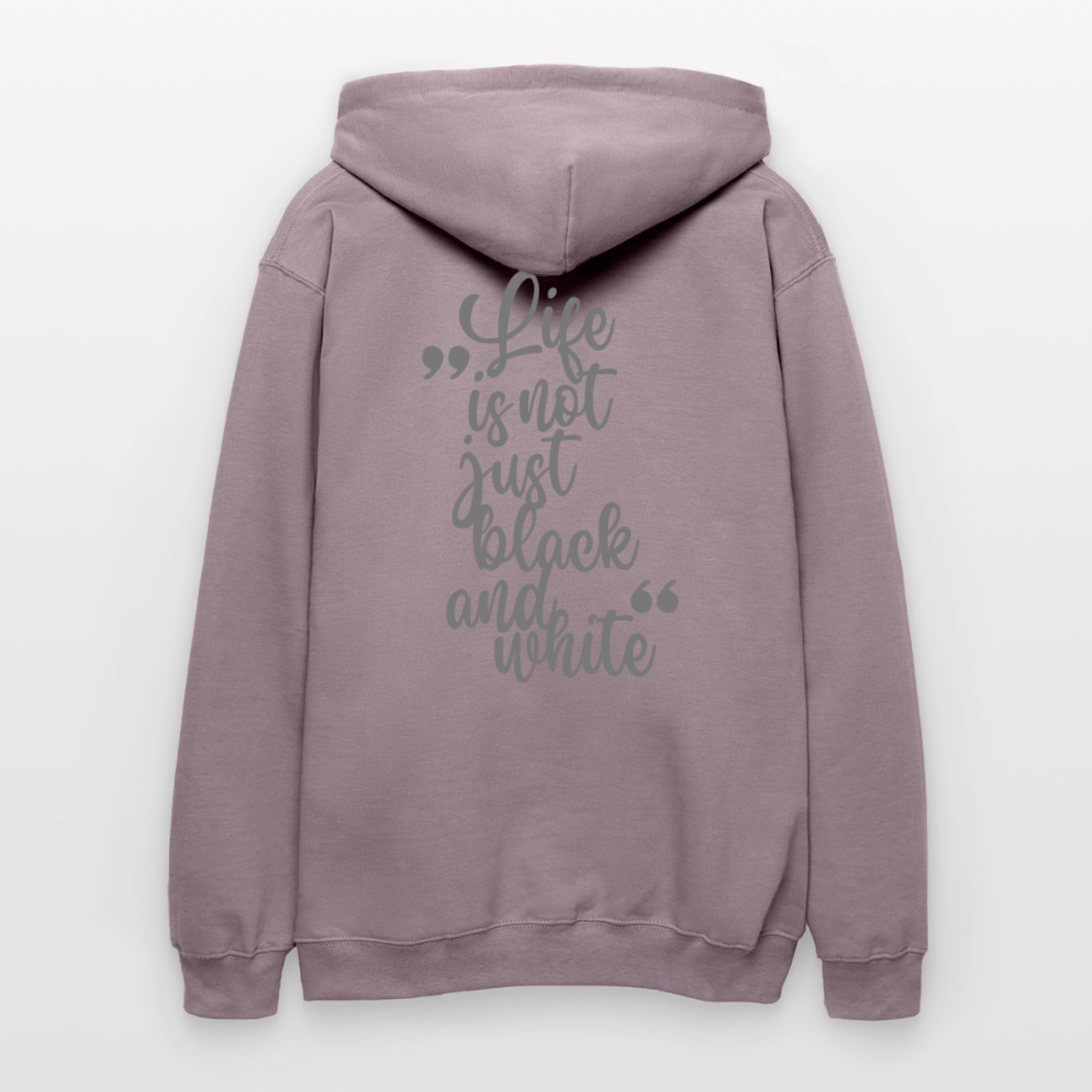 LiNBW. Crew Hoodie Grey Edition Life is not just black and white - Lilagrau 