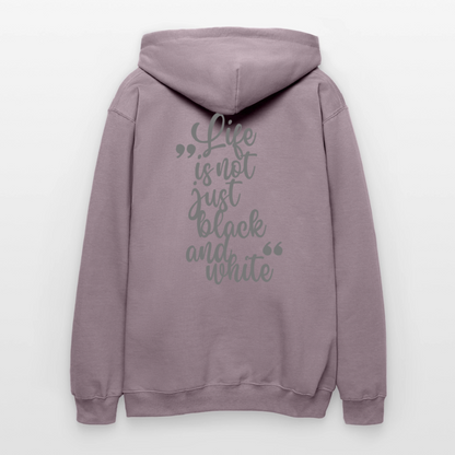 LiNBW. Crew Hoodie Grey Edition Life is not just black and white - Lilagrau 