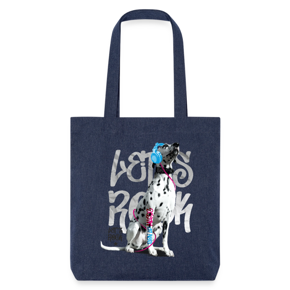 Boa´s Stoffbeutel Let´s Rock - melange Blue