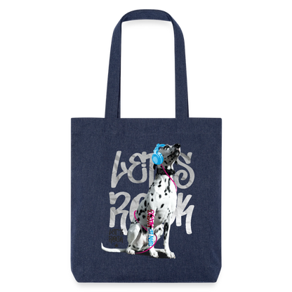 Boa´s Stoffbeutel Let´s Rock - melange Blue