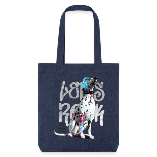 Boa´s Stoffbeutel Let´s Rock - melange Blue