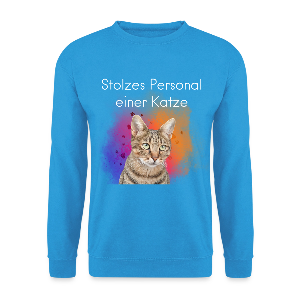 Pedro's Classic Pullover Stolzes Personal einer Katze White Edition - LiNBW.