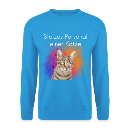 Pedro's Classic Pullover Stolzes Personal einer Katze White Edition - LiNBW.
