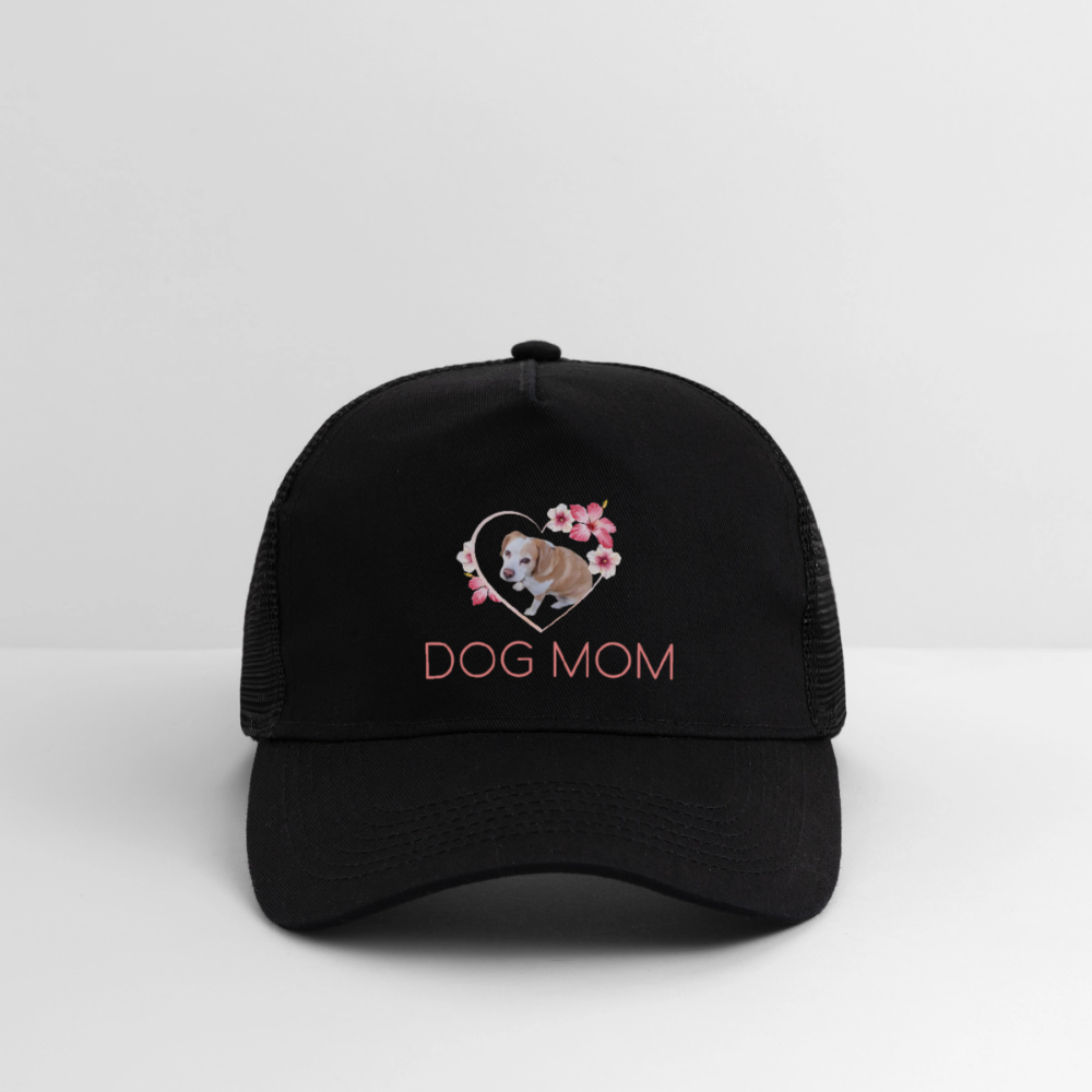 Luna´s Trucker Cap DOG MOM - Schwarz/Schwarz