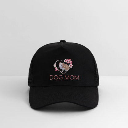Luna´s Trucker Cap DOG MOM - Schwarz/Schwarz