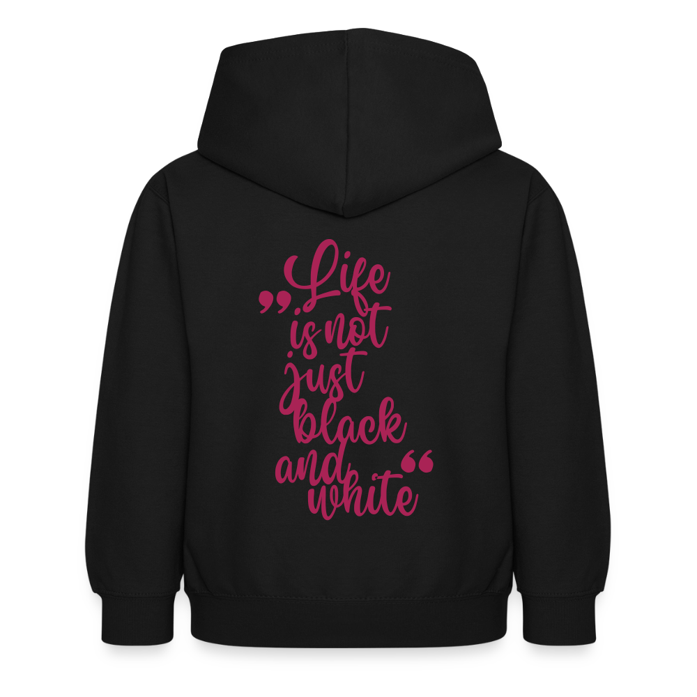 LiNBW. Crew Hoodie Life is not just black and white Edition Pink - LiNBW.
