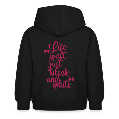 LiNBW. Crew Hoodie Life is not just black and white Edition Pink - LiNBW.