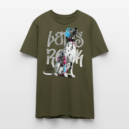 Boa's Unisex T-Shirt Premium Let's Rock - Khaki