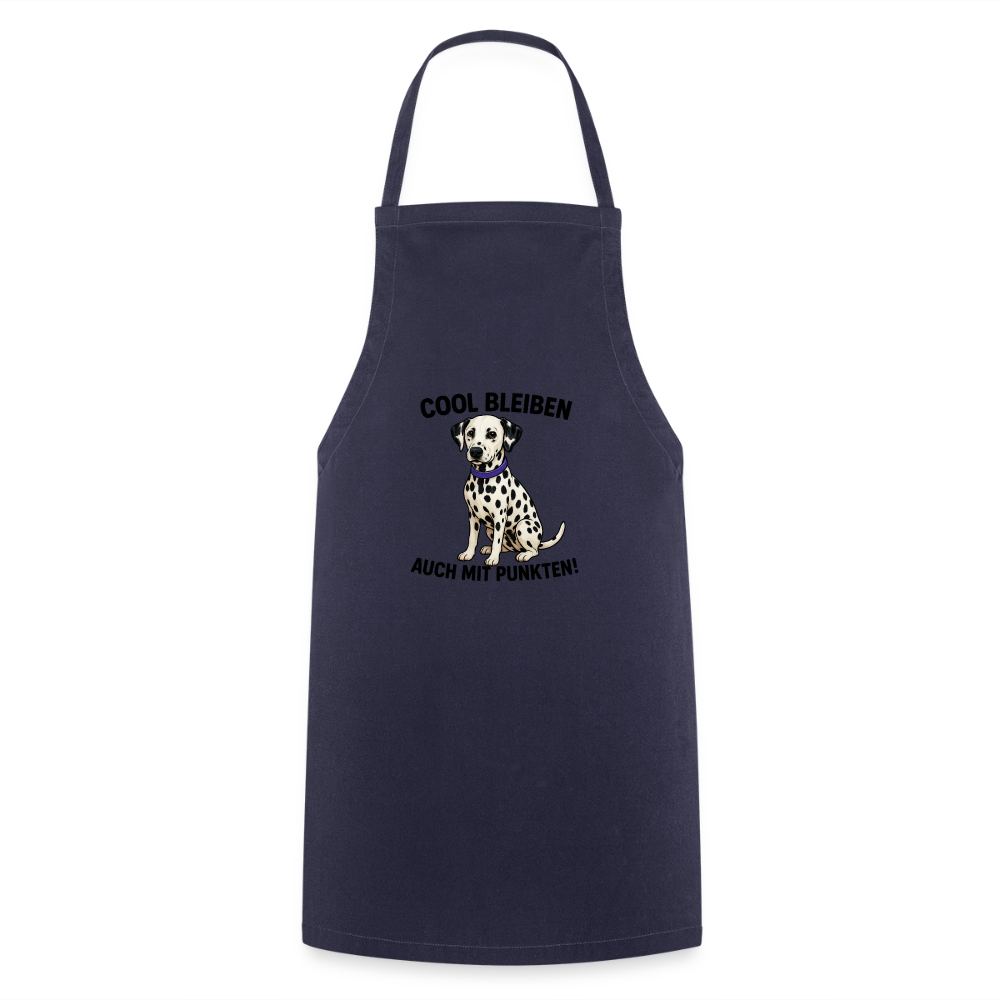 Davina´s Kochschürze Cool bleiben auch mit Punkten - Navy