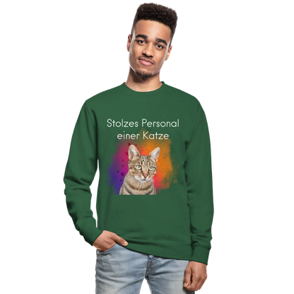 Pedro's Classic Pullover Stolzes Personal einer Katze White Edition - LiNBW.
