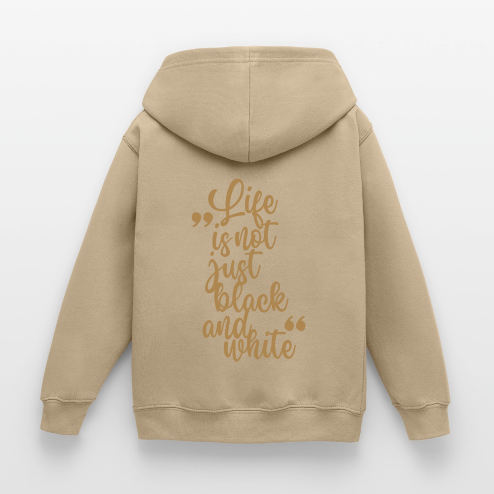 LiNBW. Crew Hoodie Life is not just black and white Edition Brown - LiNBW.