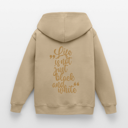LiNBW. Crew Hoodie Life is not just black and white Edition Brown - LiNBW.
