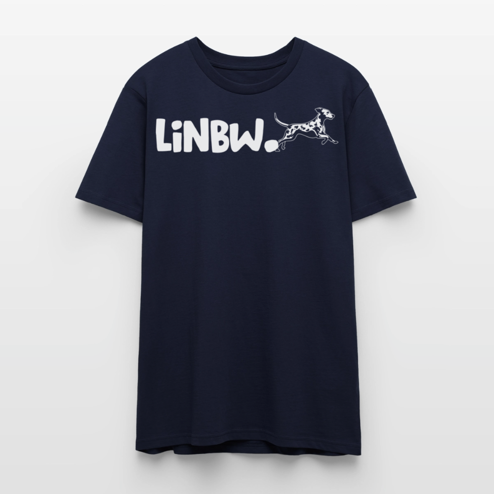 LiNBW. Unisex T-Shirt Premium Crew White Edition Life is not just black and white - Navy