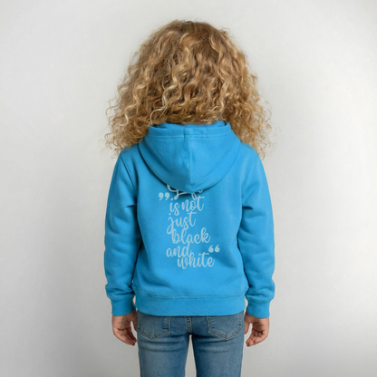 LiNBW. Crew Hoodie Life is not just black and white Edition Blue - LiNBW.