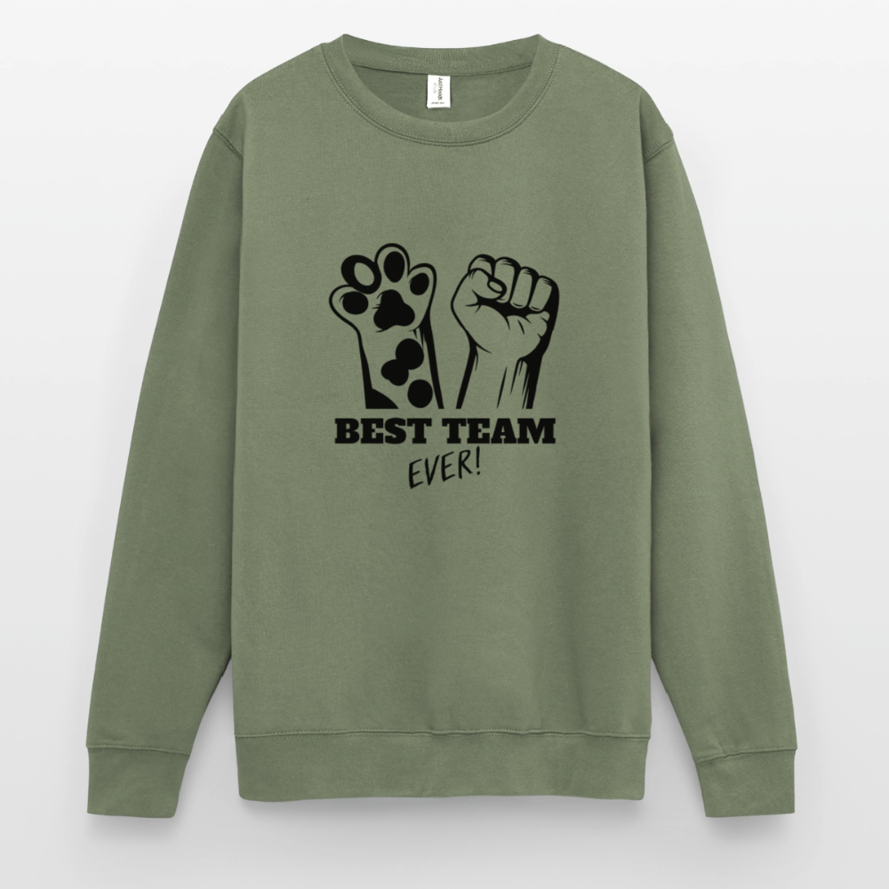 Best Team Ever Classic Pullover Black Edition - Armeegrün