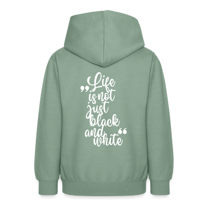 LiNBW. Crew Hoodie Life is not just black and white Edition White - LiNBW.