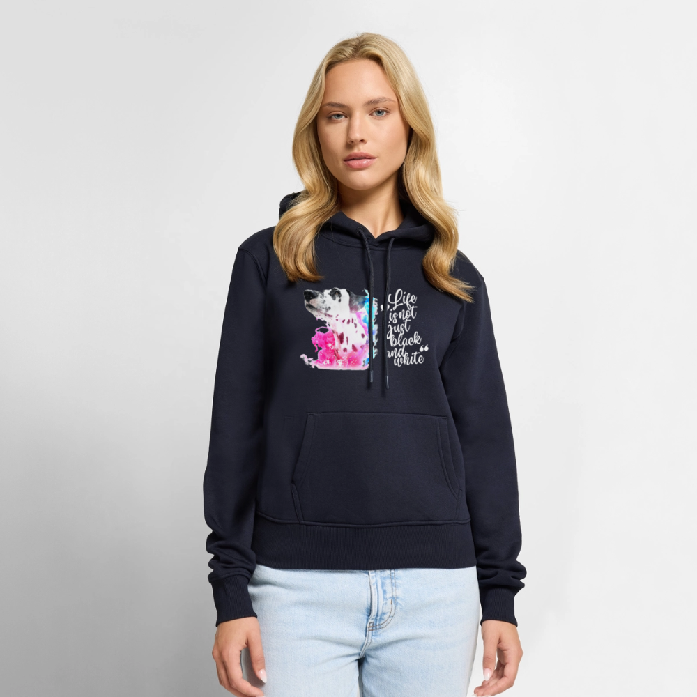 Boa's Hoodie Splash Life is not just black and white Edition White - LiNBW.