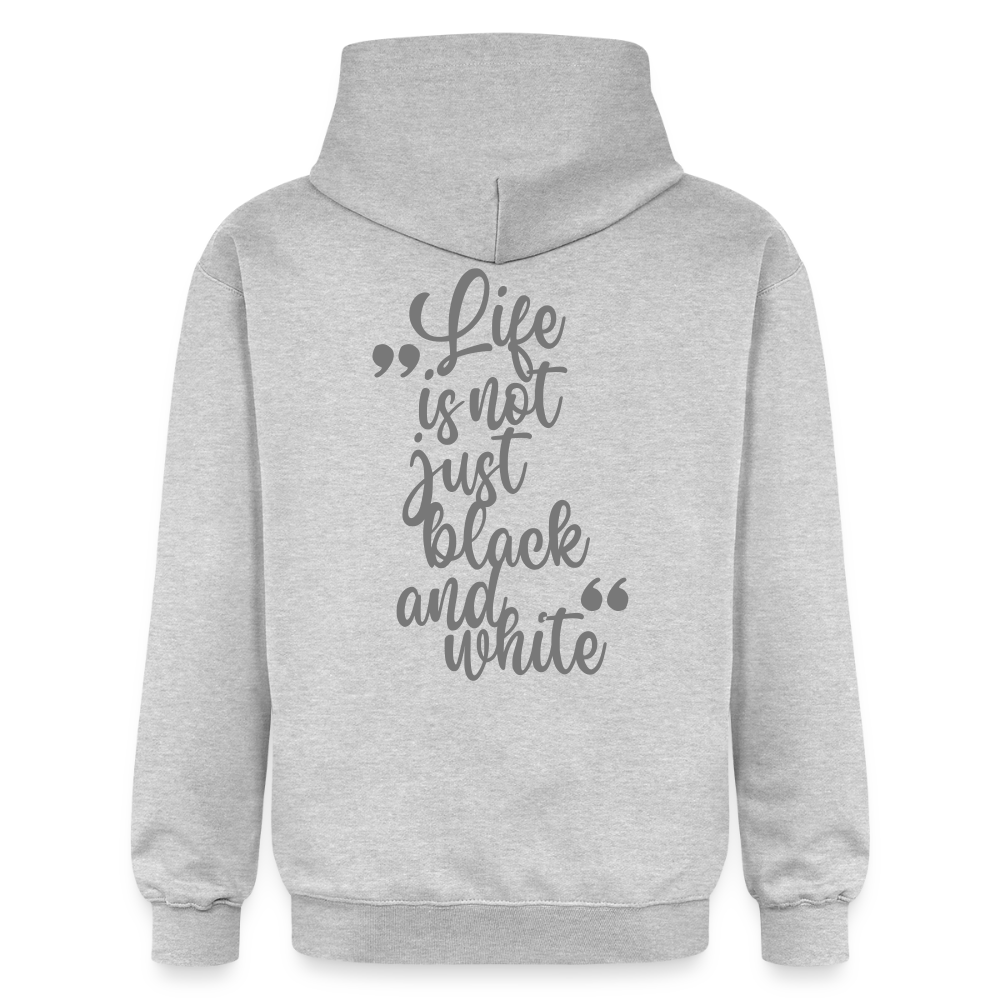 LiNBW. Crew Hoodie Grey Edition Life is not just black and white - Hellgrau meliert