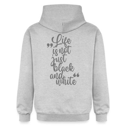 LiNBW. Crew Hoodie Grey Edition Life is not just black and white - Hellgrau meliert
