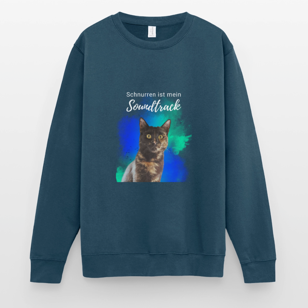Nala's Classic Pullover Schnurren ist mein Soundtrack White Edition - Indigoblau