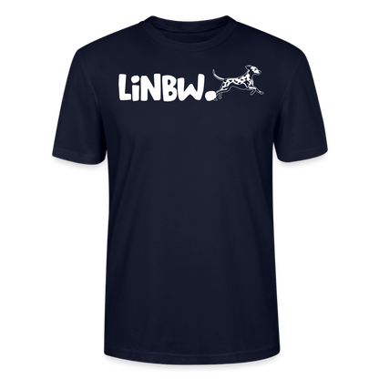 LiNBW. Unisex T-Shirt Premium Crew White Edition Life is not just black and white - Navy