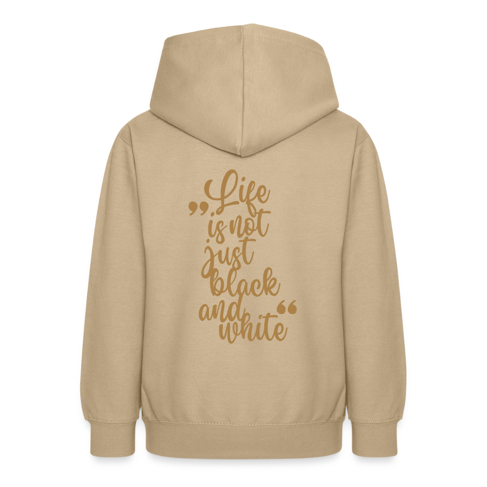 LiNBW. Crew Hoodie Life is not just black and white Edition Brown - LiNBW.