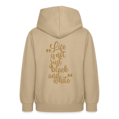 LiNBW. Crew Hoodie Life is not just black and white Edition Brown - LiNBW.