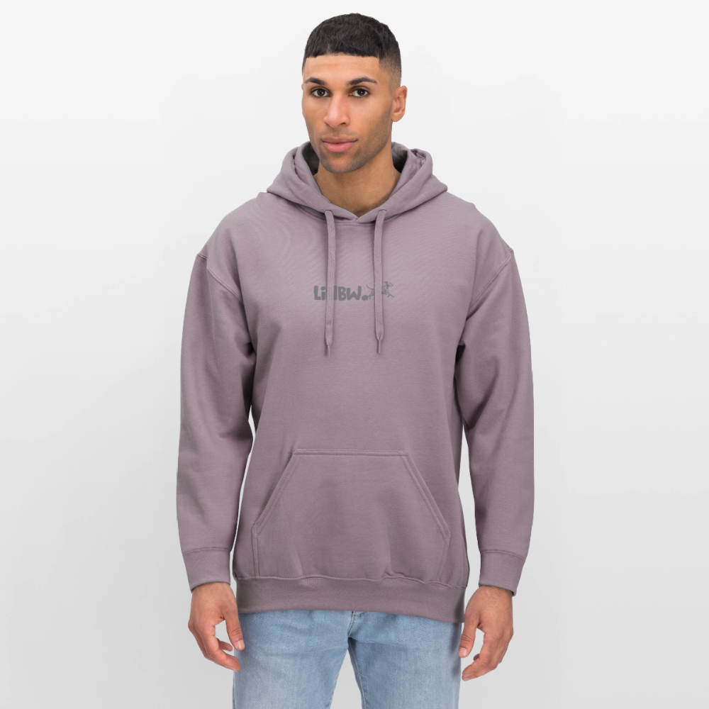 LiNBW. Crew Hoodie Grey Edition Life is not just black and white - Lilagrau 