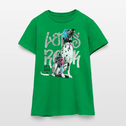 Boa's T-Shirt Let's Rock - Kelly Green