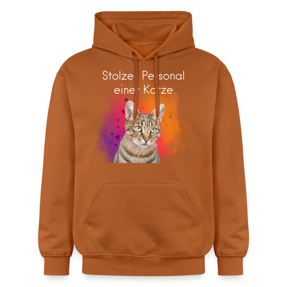 Pedro's Hoodie Stolzes Personal einer Katze White Edition - Athletic Orange