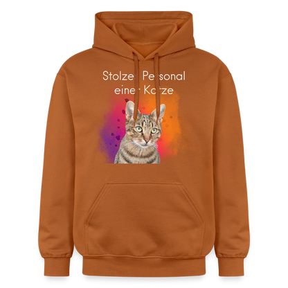 Pedro's Hoodie Stolzes Personal einer Katze White Edition - Athletic Orange