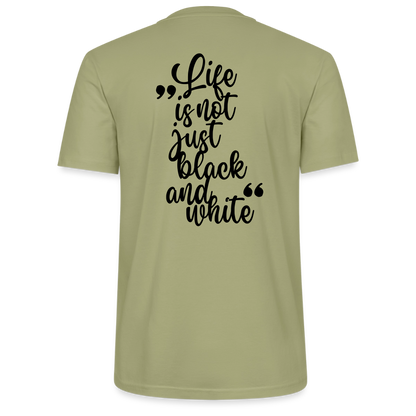 LiNBW. Unisex T-Shirt Premium Crew Black Edition Life is not just black and white - LiNBW.