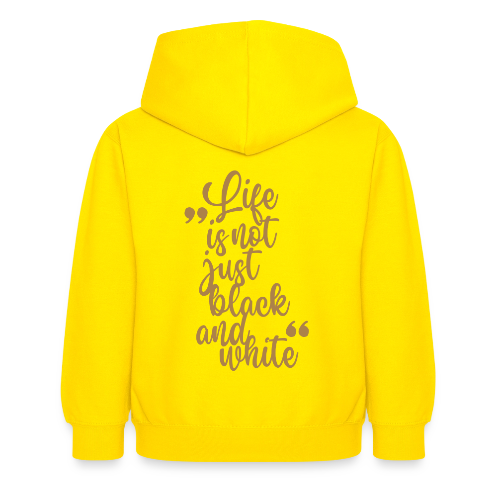 LiNBW. Crew Hoodie Life is not just black and white Edition Brown - LiNBW.