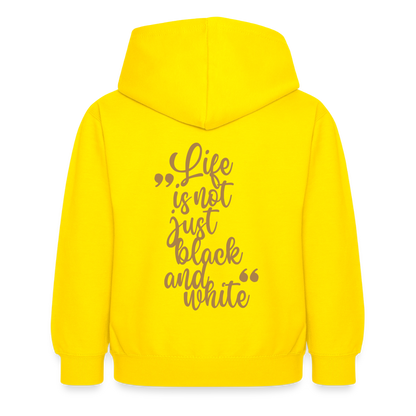 LiNBW. Crew Hoodie Life is not just black and white Edition Brown - LiNBW.