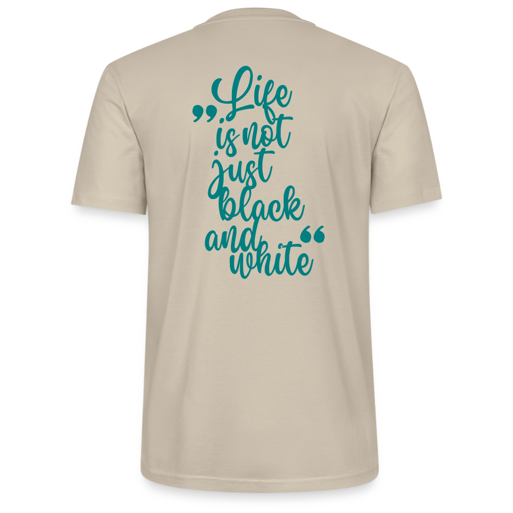 LiNBW. Unisex T-Shirt Premium Crew Blue Edition Life is not just black and white - LiNBW.