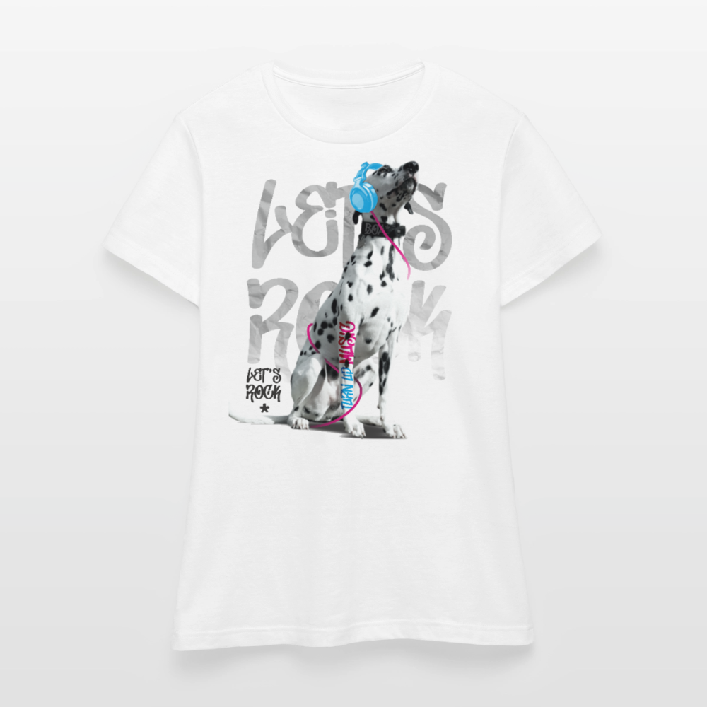Boa's T-Shirt Let's Rock - Weiß