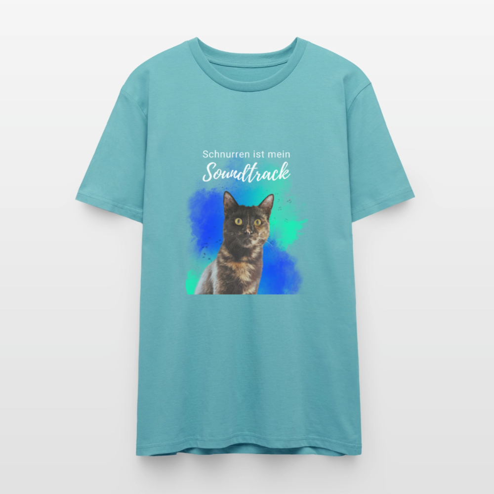 Nala's Unisex T-Shirt Premium Schnurren ist mein Soundtrack White Edition - Pastelltürkis