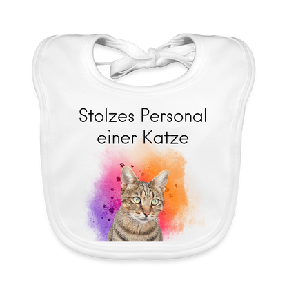 Pedro´s Lätzchen Stolzes Personal einer Katze - Weiß