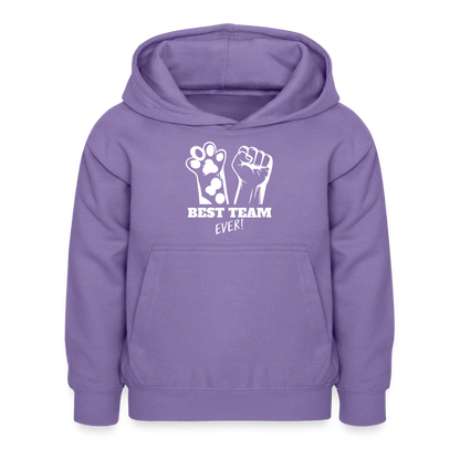 Best Team Ever  Hoodie White Edition - Lavendel
