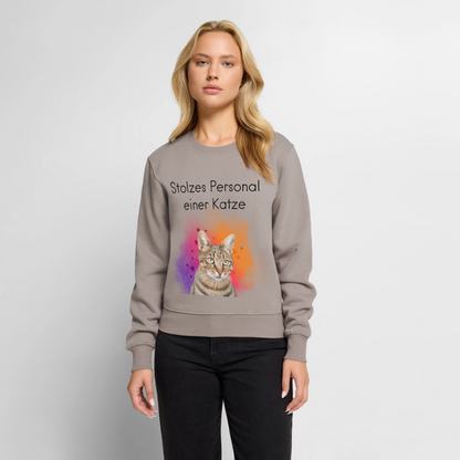 Pedro's Pullover Stolzes Personal einer Katze Black Edition - Taupe
